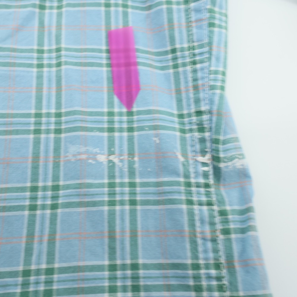Faherty Brand Mens Long Sleeve Plaid Button Up Shirt Large - FLAWS - Picture 8 of 12